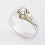 White gold ring with 3 diamonds