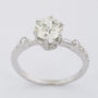 Wit gouden solitair ring met briljant 2.05 ct.