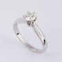 Wit gouden solitair ring 0.50 ct. met certificaat