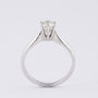 Wit gouden solitair ring 0.50 ct. met certificaat
