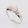 White gold solitaire ring with old-cut brilliant (1.3 ct.)