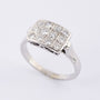 White gold ring with 12 diamonds