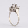 White gold marquise ring with a brilliant