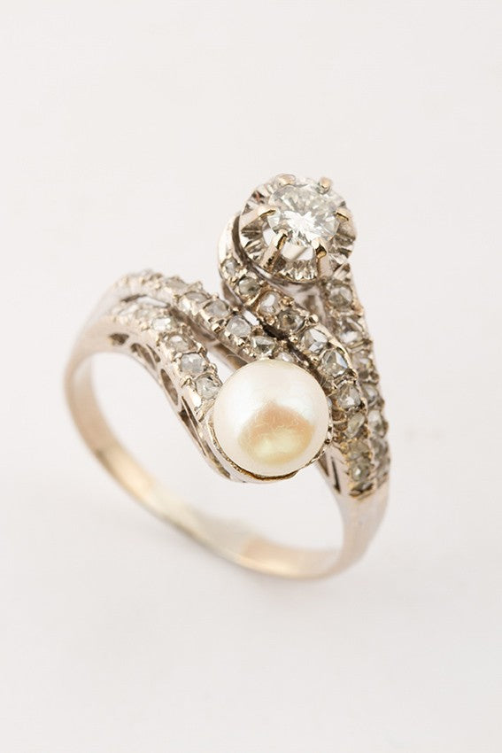 Wit gouden slag ring