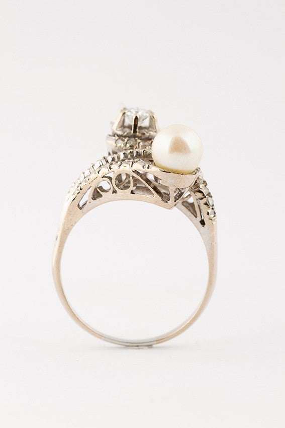 Wit gouden slag ring