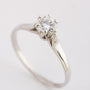 White gold solitaire ring