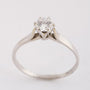 White gold solitaire ring