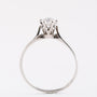 White gold solitaire ring