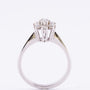 Wit gouden entourage ring 7 briljanten