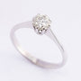 18 carat white gold solitaire ring