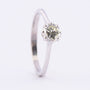 18 carat white gold solitaire ring