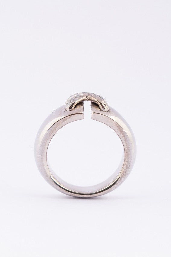 Wit gouden massieve Chaumet Paris ring