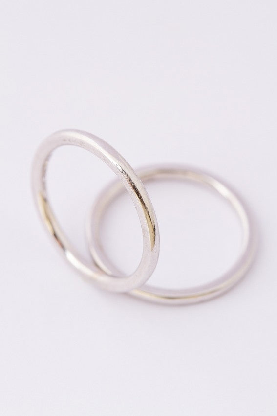 Wit gouden aanschuif ringen