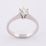 White gold solitaire ring with a brilliant