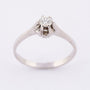 Wit gouden solitair ring (0.25ct)