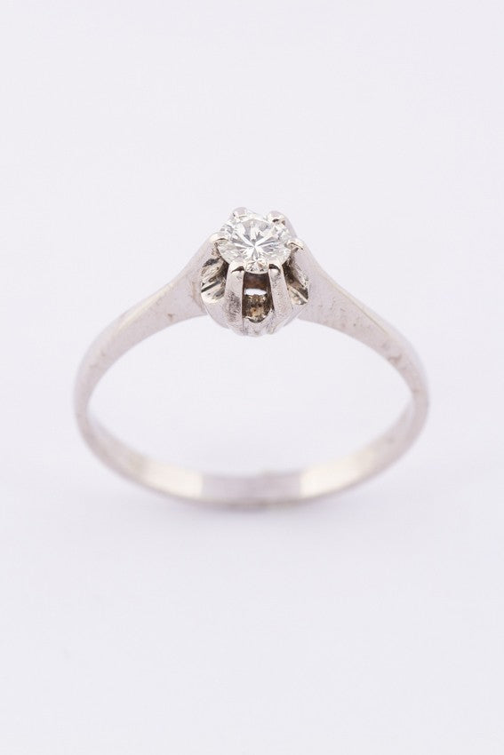 White gold solitaire ring (0.25ct)