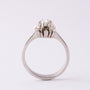 Wit gouden solitair ring met diamant