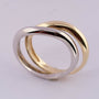 White/yellow gold rings
