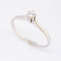 White gold solitaire ring with a brilliant (0.09 ct.)