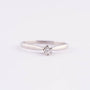 White gold solitaire ring with a brilliant (0.09 ct.)
