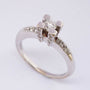 18 carat white gold ring with diamonds