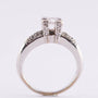 18 carat white gold ring with diamonds