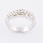 White gold band ring with brilliant cut diamonds (0.73 ct.)