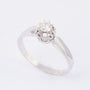 White gold solitaire ring with a brilliant of approx. 0.24 ct.