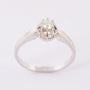 White gold solitaire ring with a brilliant of approx. 0.24 ct.