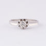 White gold solitaire ring with a brilliant of approx. 0.24 ct.