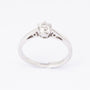 White gold solitaire ring with a brilliant