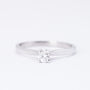 Wit gouden solitair ring met een briljant van 0.16 ct.
