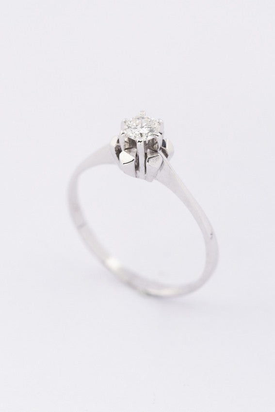 white gold solitaire ring