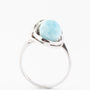 Wit gouden ring met larimar