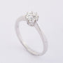 White gold solitaire ring with a brilliant (0.50 ct.)