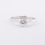 White gold solitaire ring with a brilliant (0.50 ct.)