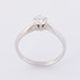 Wit gouden solitair ring met een briljant van ca. 0.38 ct.