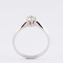 Wit gouden solitair ring met een briljant van ca. 0.38 ct.