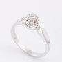 White gold solitaire ring with a brilliant of approx. 0.18 ct.