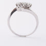 White gold ring with 3 brilliant-cut diamonds. Approx. 0.30 ct.