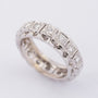 White gold alliance ring with 16 brilliant-cut diamonds. Total weight approx. 0.80 ct.
