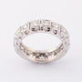 White gold alliance ring with 16 brilliant-cut diamonds. Total weight approx. 0.80 ct.