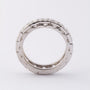 White gold alliance ring with 16 brilliant-cut diamonds. Total weight approx. 0.80 ct.