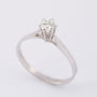 Wit gouden solitair ring met een briljant (0.35 ct.)