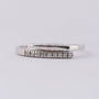 White gold row ring with diamonds