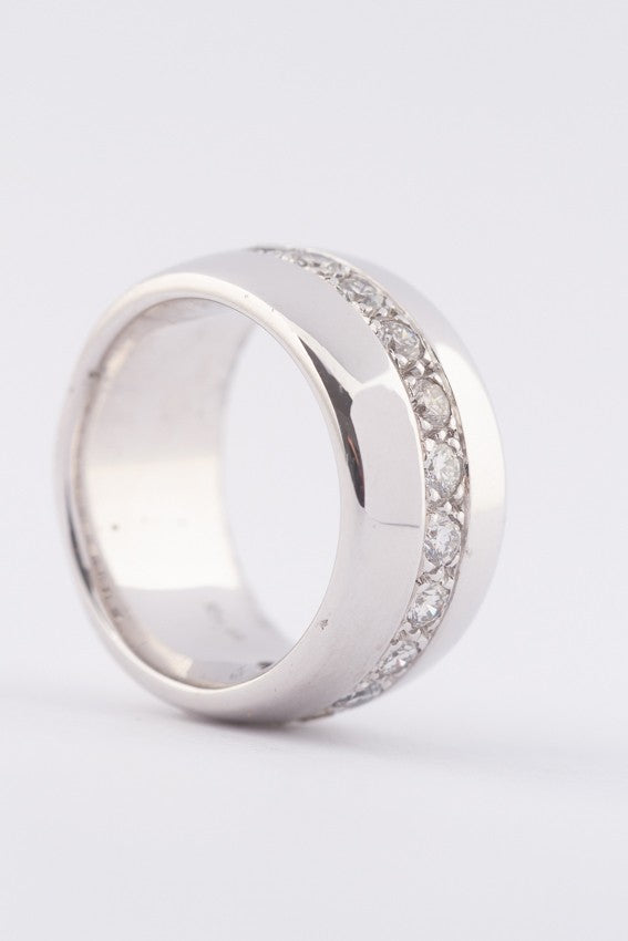 Wit gouden ring met briljanten