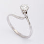 White gold ring with brilliant