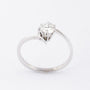 White gold ring with brilliant