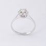 White gold entourage ring with diamonds