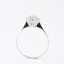 White gold entourage ring with diamonds